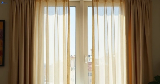 Dull dusty drapes in torquay-vic before professional cleaning